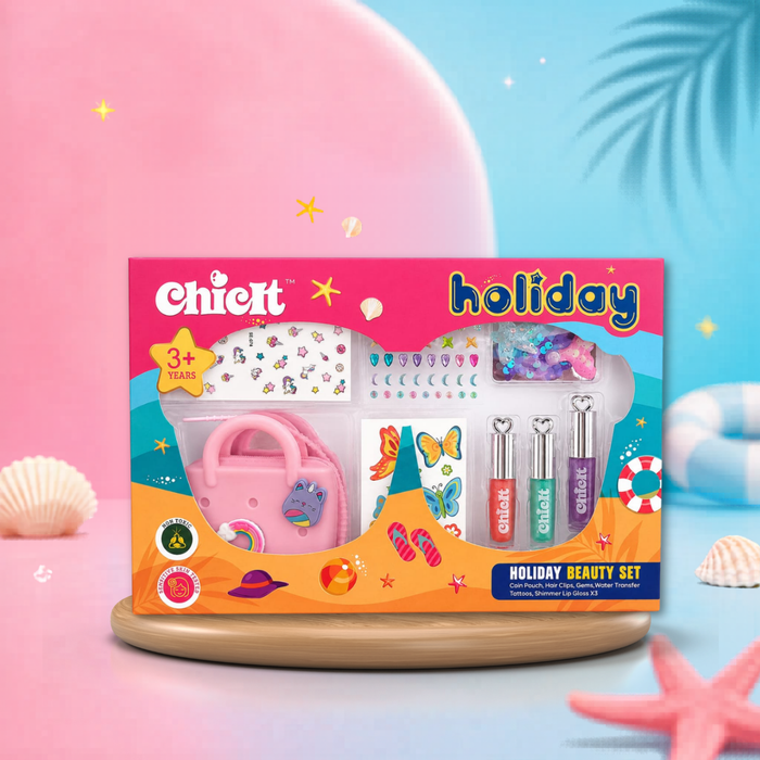 Holiday Beauty Set —  Applique Pouch