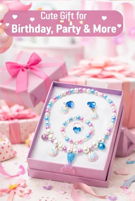 Mermaid pearl dream neckless set