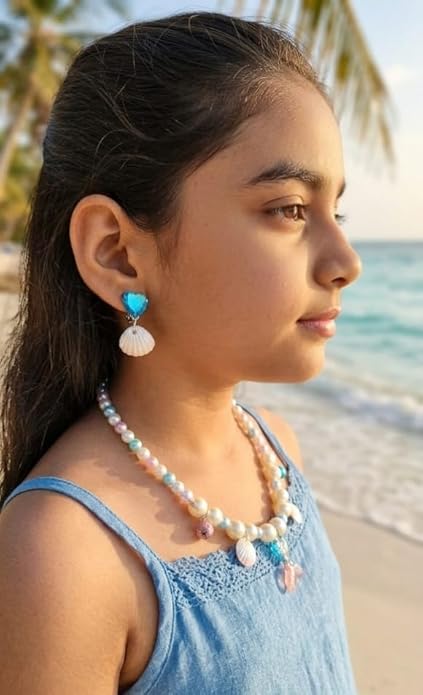 Mermaid pearl dream neckless set