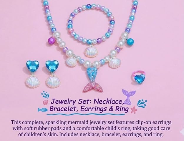 Mermaid pearl dream neckless set