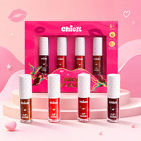Chicit Lip Gloss Combo Pack Of 4 | Non-Toxic, Vegan & Safe for Kids (FREE GIFT INSIDE)