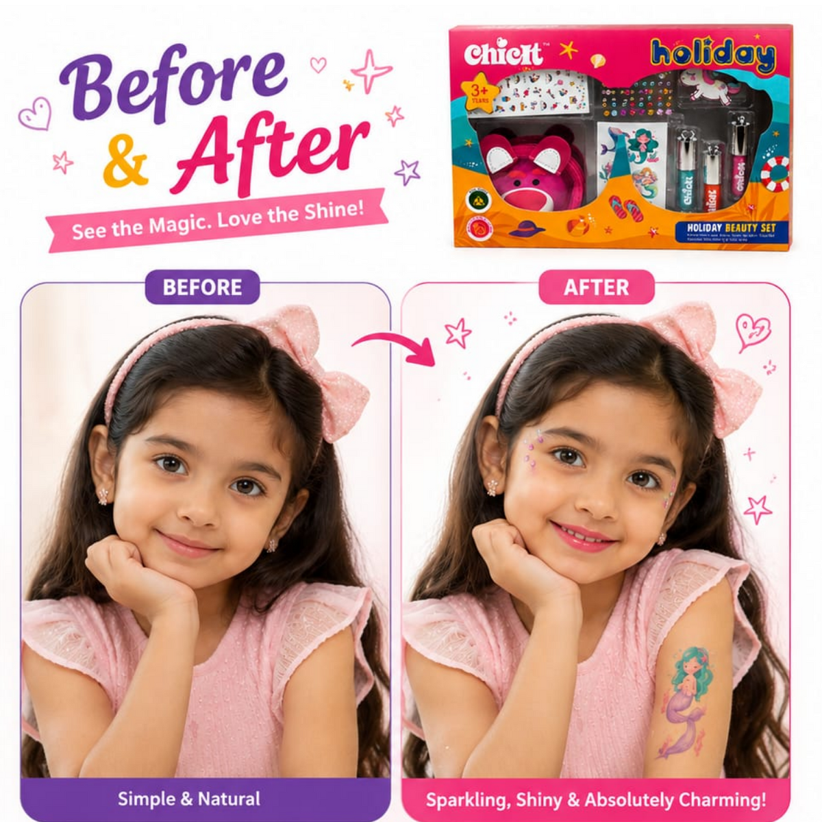 Holiday Beauty Set —  Bear Pouch