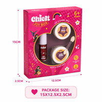 Chicit Lip Gloss & Cheek Tint & Eye Glitter Combo Pack Of 4 (PURPLE) | Safe, Vegan & Kid-Friendly (FREE GIFT INSIDE)