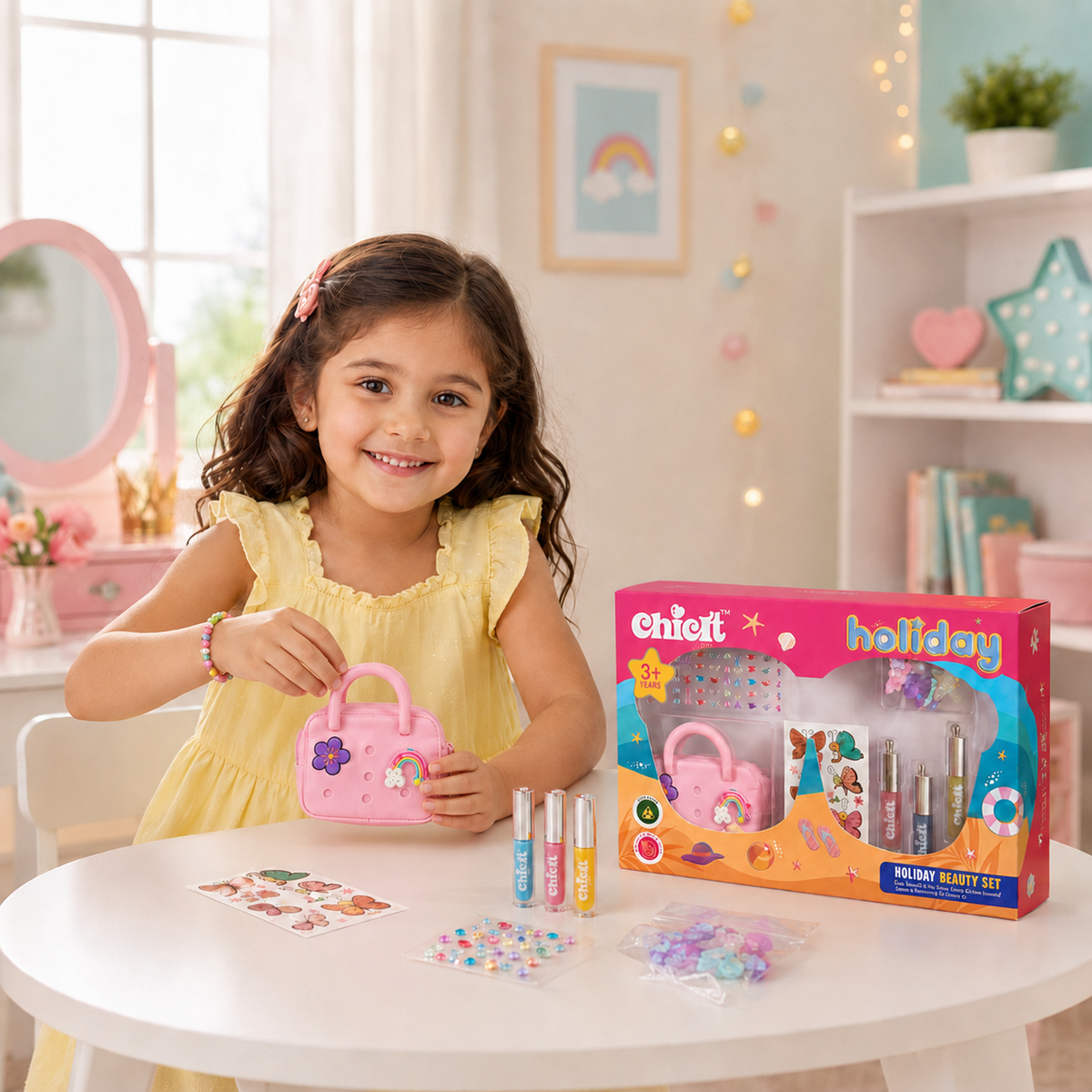 Holiday Beauty Set —  Applique Pouch