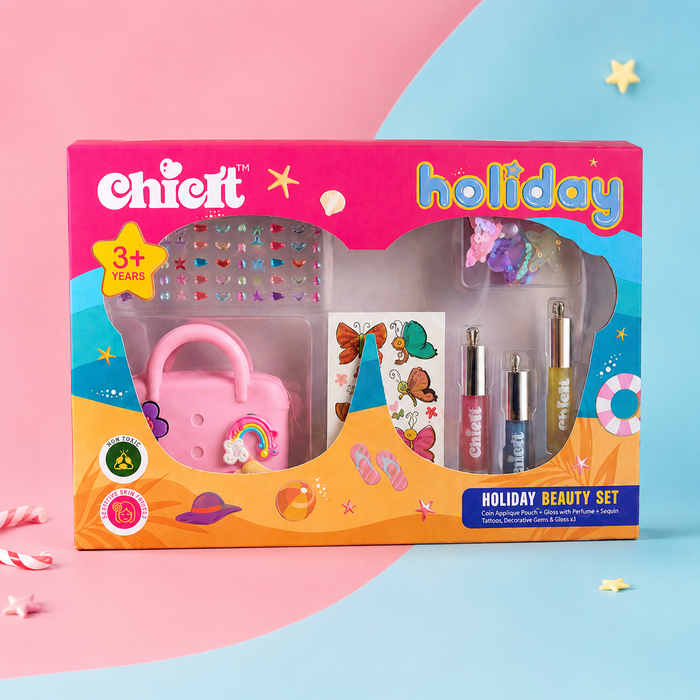 Holiday Beauty Set —  Applique Pouch