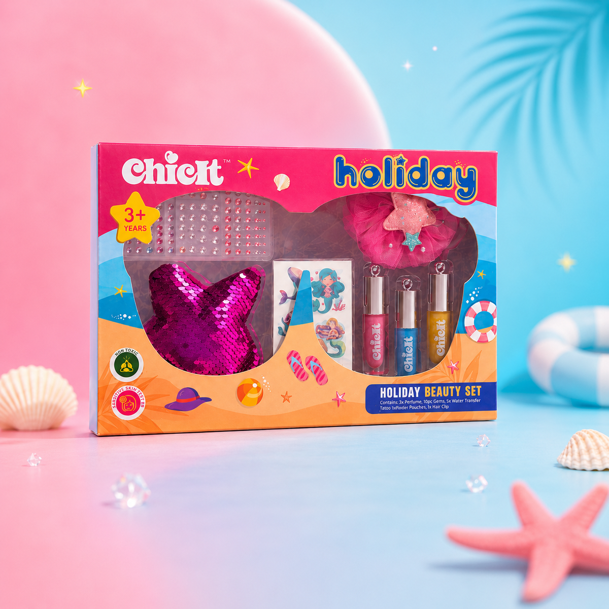 Holiday Beauty Set — Star Shape Pouch