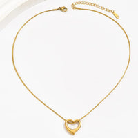 Anti Tranish Gold heart pendant