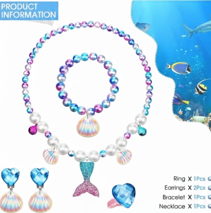 Mermaid pearl dream neckless set