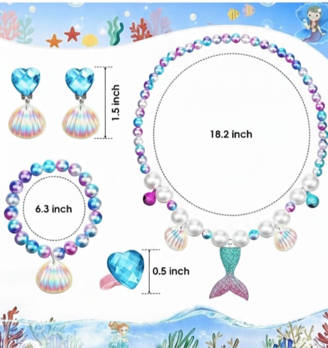 Mermaid pearl dream neckless set