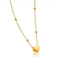 Anti Tarnish Gold Heart Pendant(2)
