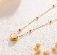 Anti Tarnish Gold Heart Pendant(2)