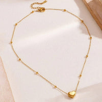 Anti Tarnish Gold Heart Pendant(2)