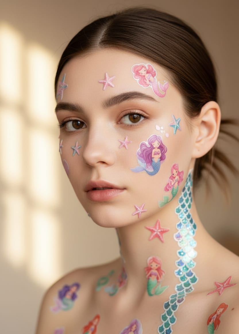 Body Tattoo Sticker (MERMAID) Waterproof