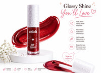Chicit Lip Gloss for Women & Girls,Teens | Hydrating, Non-Sticky & High Shine Lip Gloss | Moisturizing Formula with Vitamin E | Long-Lasting Glossy Finish | Purple Shade | 3ml