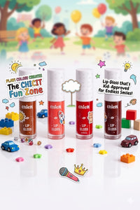 Chicit Lip Gloss Combo Pack Of 4 | Non-Toxic, Vegan & Safe for Kids (FREE GIFT INSIDE)