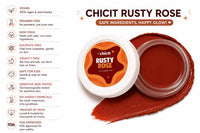 ChicIt Orange Lip & Cheek Tint (BROWN) (8g) | 3-in-1 Vegan, Safe for Kids & Gentle on Skin