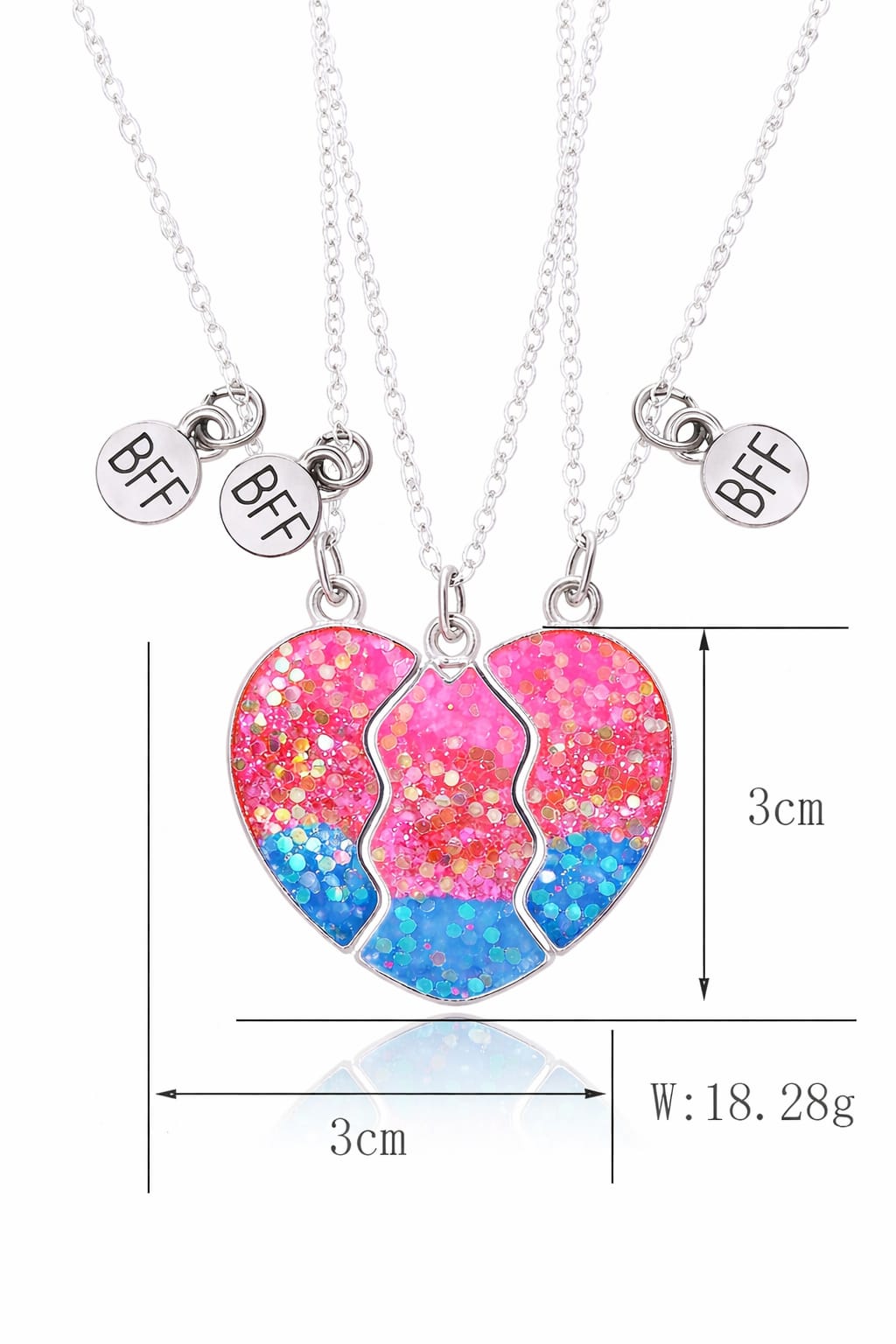Chicit best friend BFF necklace