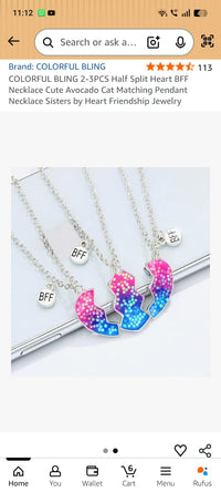 Chicit best friend BFF necklace