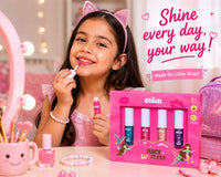 Chicit Glossy Lip Combo Pack Of 4  | Safe, Gentle & Kid-Friendly (FREE GIFT INSIDE)