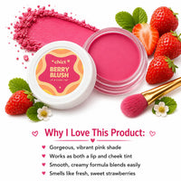 ChicIt Orange Lip & Cheek Tint (PINK) (8g) | 3-in-1 Vegan, Safe for Kids & Gentle on Skin